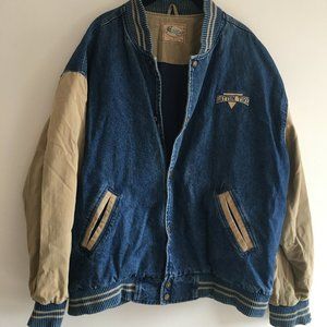 Jean varsity jacket